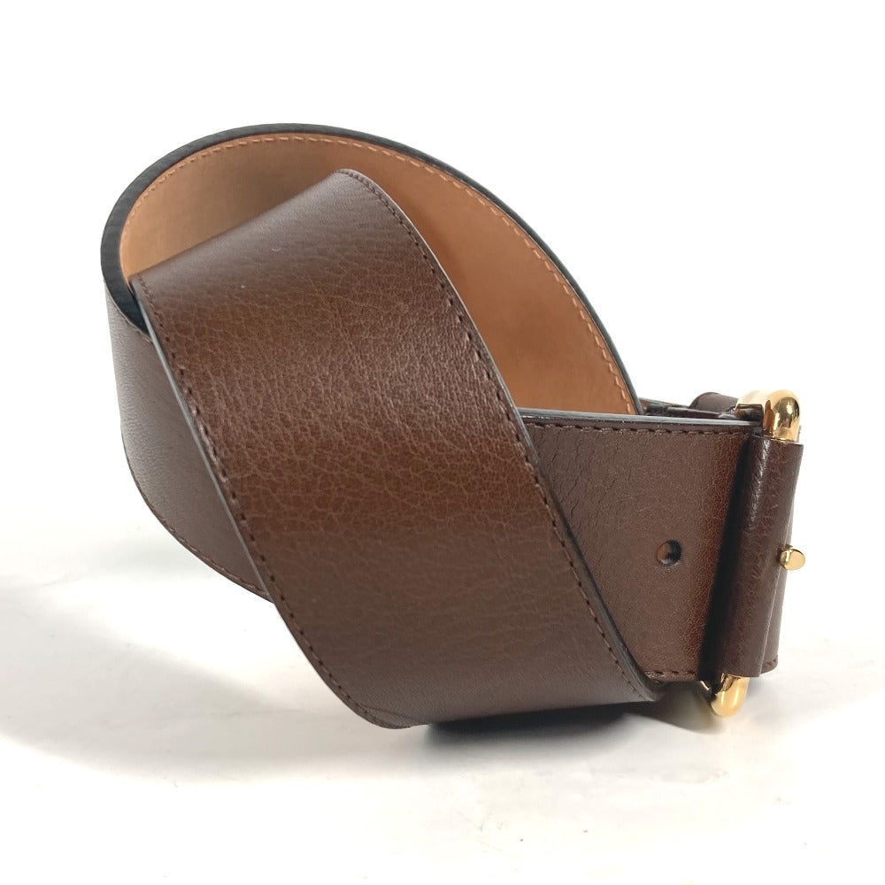 LOUIS VUITTON belt leather Brown 36