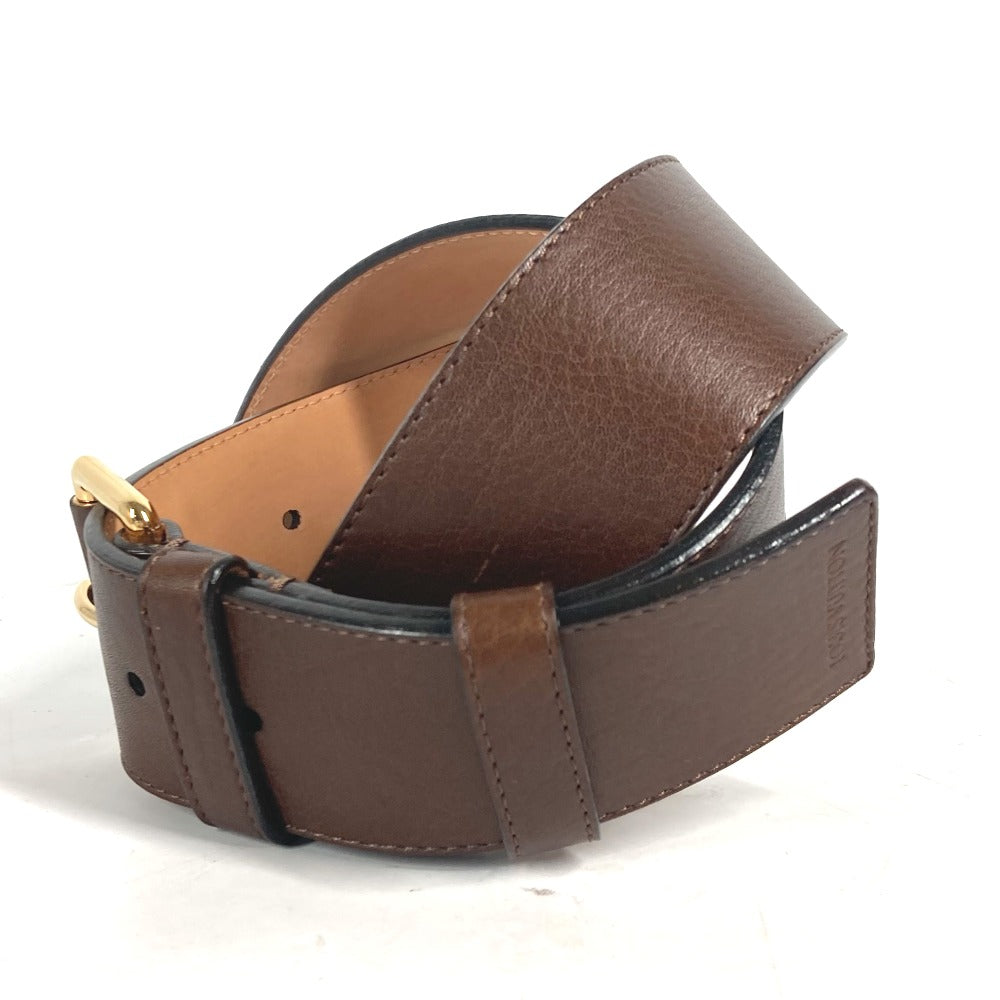 LOUIS VUITTON belt leather Brown 36