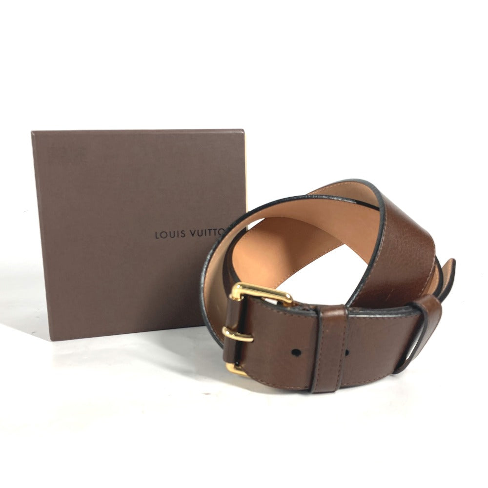 LOUIS VUITTON belt leather Brown 36