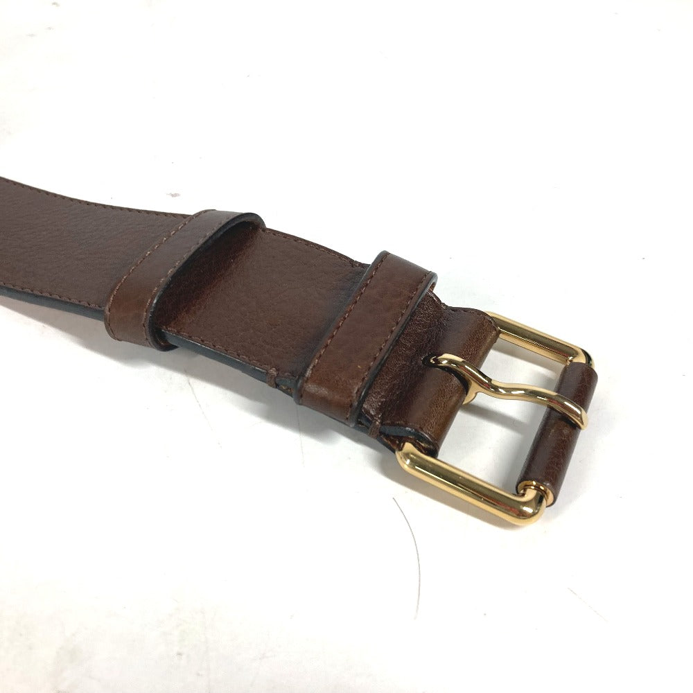 LOUIS VUITTON belt leather Brown 36