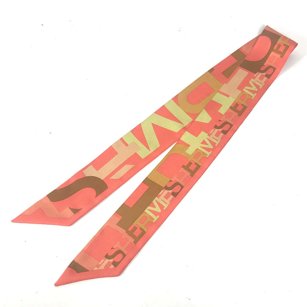 HERMES scarf H062481S silk Pink type Twilly Twilly