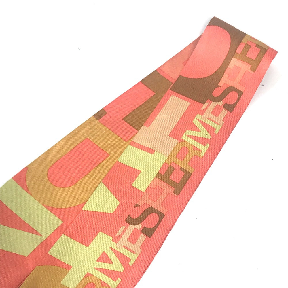 HERMES scarf H062481S silk Pink type Twilly Twilly