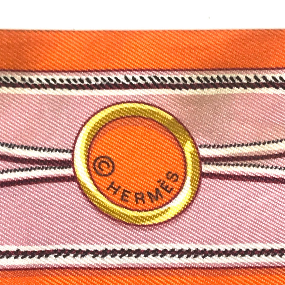 HERMES scarf silk Orange Twilly Twilly
