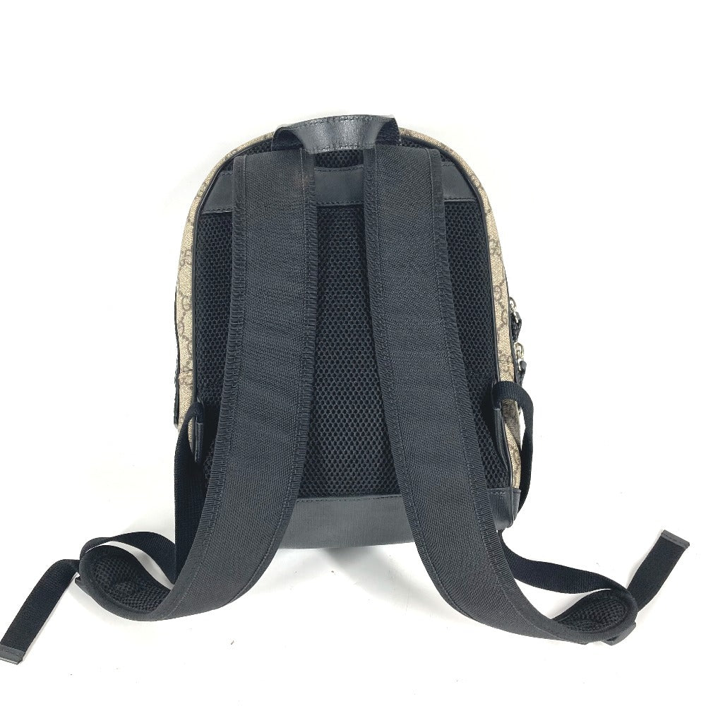 GUCCI Backpack 429020 GG Supreme canvas, leather beige GG Supreme Backpack
