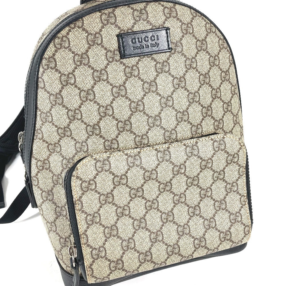 GUCCI Backpack 429020 GG Supreme canvas, leather beige GG Supreme Backpack