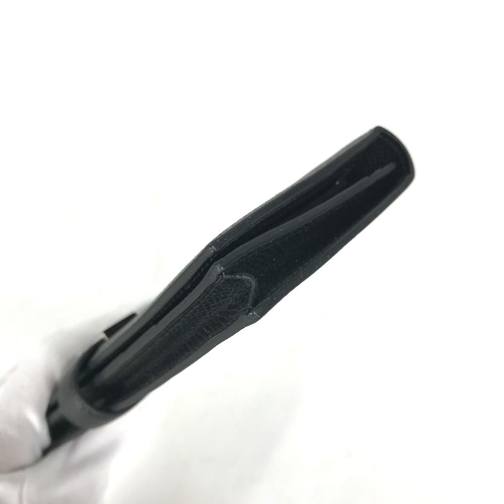 HERMES Long Wallet Purse Epsom black H logo Beansufla