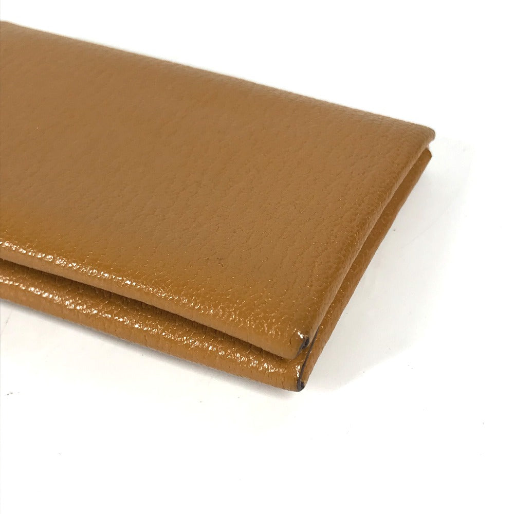 HERMES Coin case Shave beige Bifold Wallet Bicolor Calvi Duo Verso