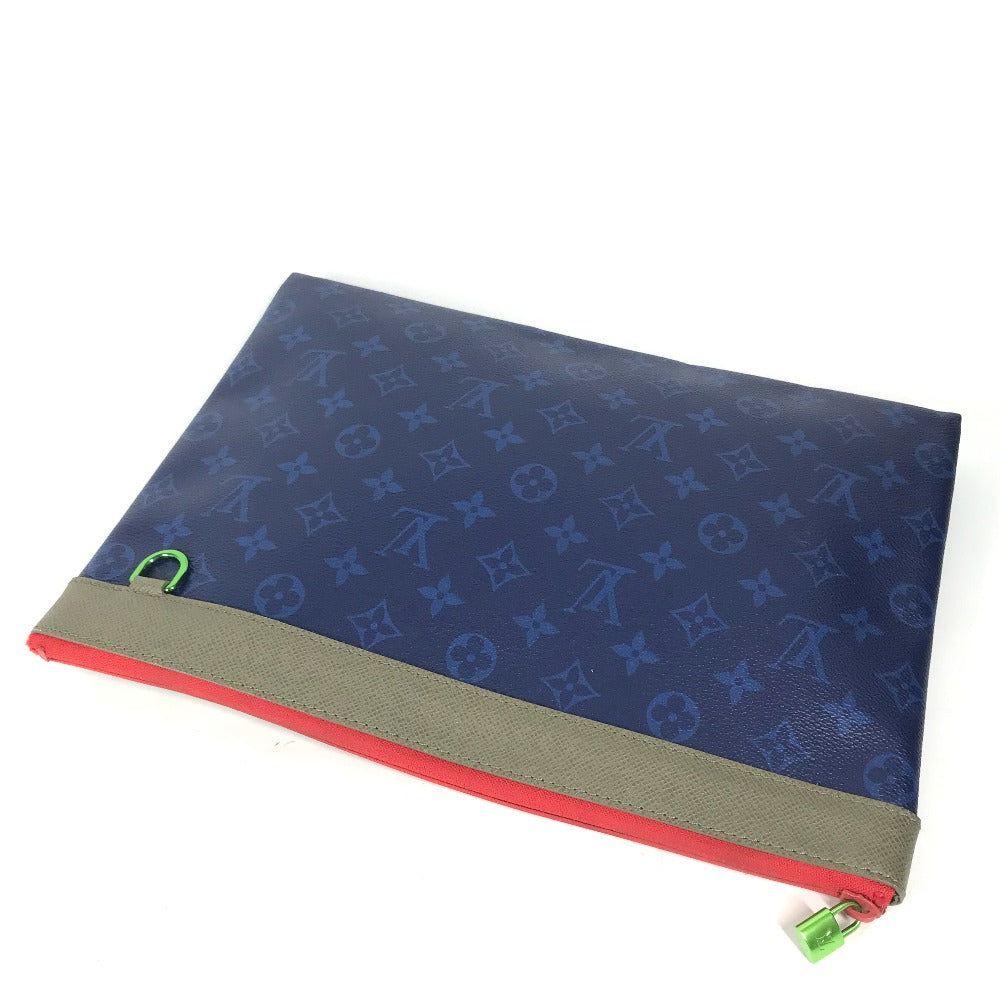 LOUIS VUITTON Clutch bag M63047 Monogram canvas blue Monogram Pacific Pochette Apollo