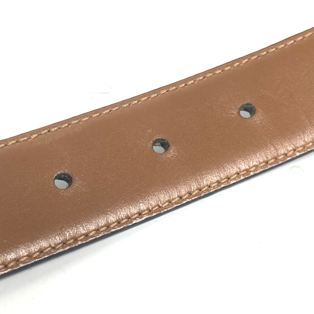 GUCCI belt 036�E519�E2964 leather black vintage GG logo buckle Women 65 Used