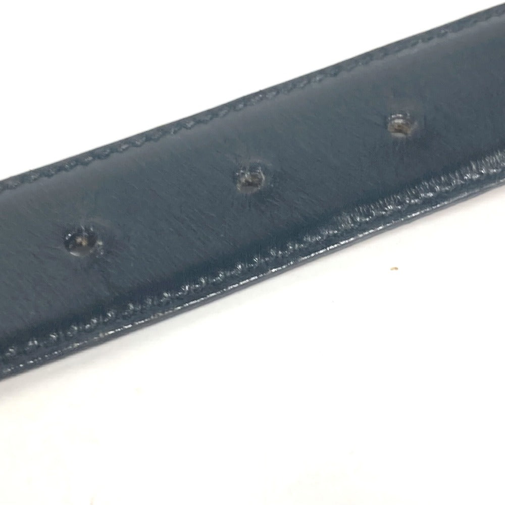 GUCCI belt 036�E519�E2964 leather black vintage GG logo buckle Women 65 Used