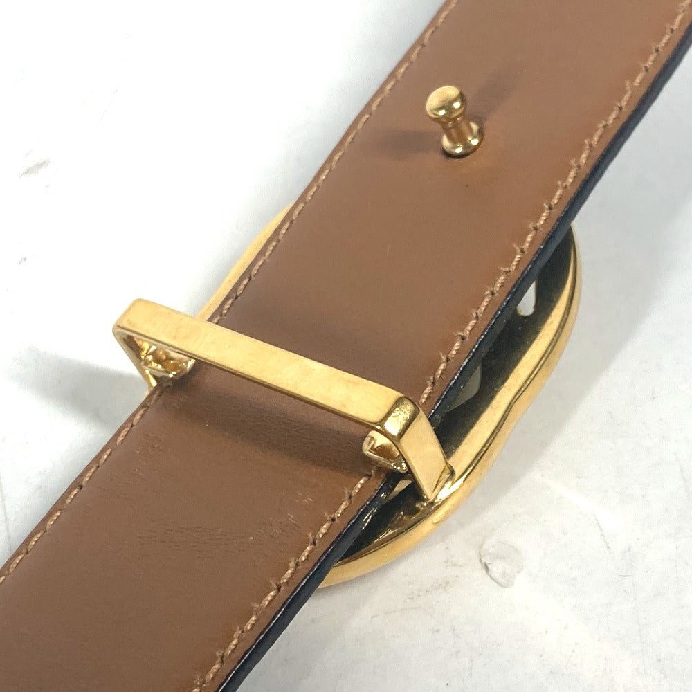 GUCCI belt 036�E519�E2964 leather black vintage GG logo buckle Women 65 Used