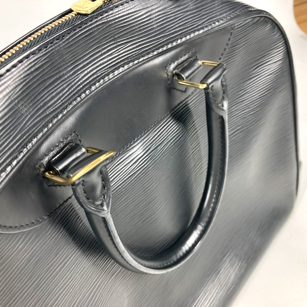 LOUIS VUITTON Handbag Epi Leather black Epi Special Order Deauville Women Used