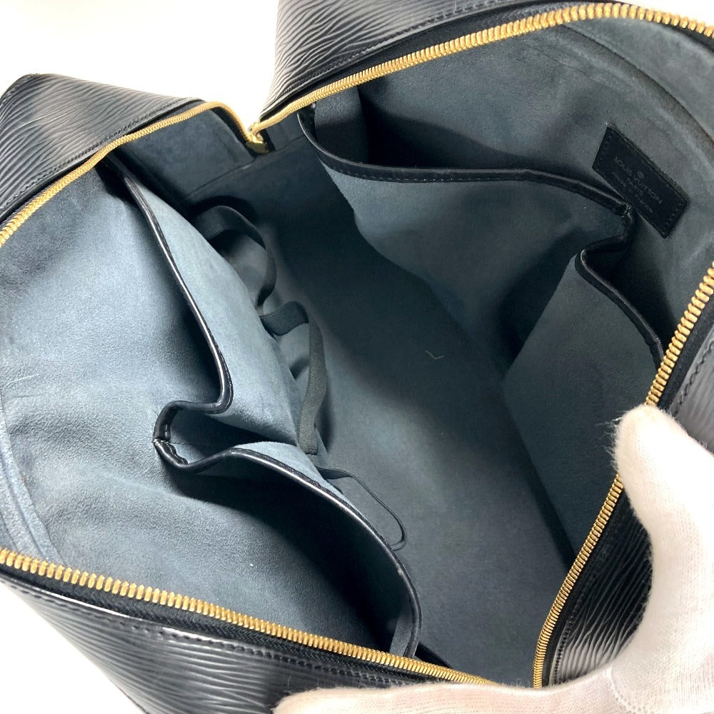 LOUIS VUITTON Handbag Epi Leather black Epi Special Order Deauville Women Used