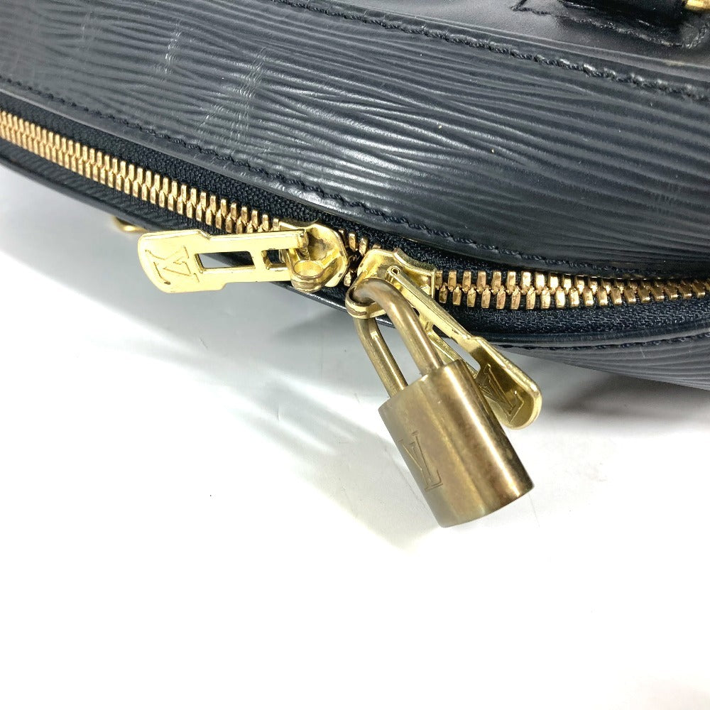 LOUIS VUITTON Handbag Epi Leather black Epi Special Order Deauville Women Used