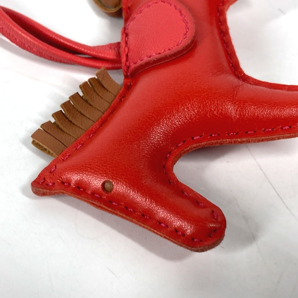 HERMES charm Anyo Miro Red Horse Rodeo PM Women Used
