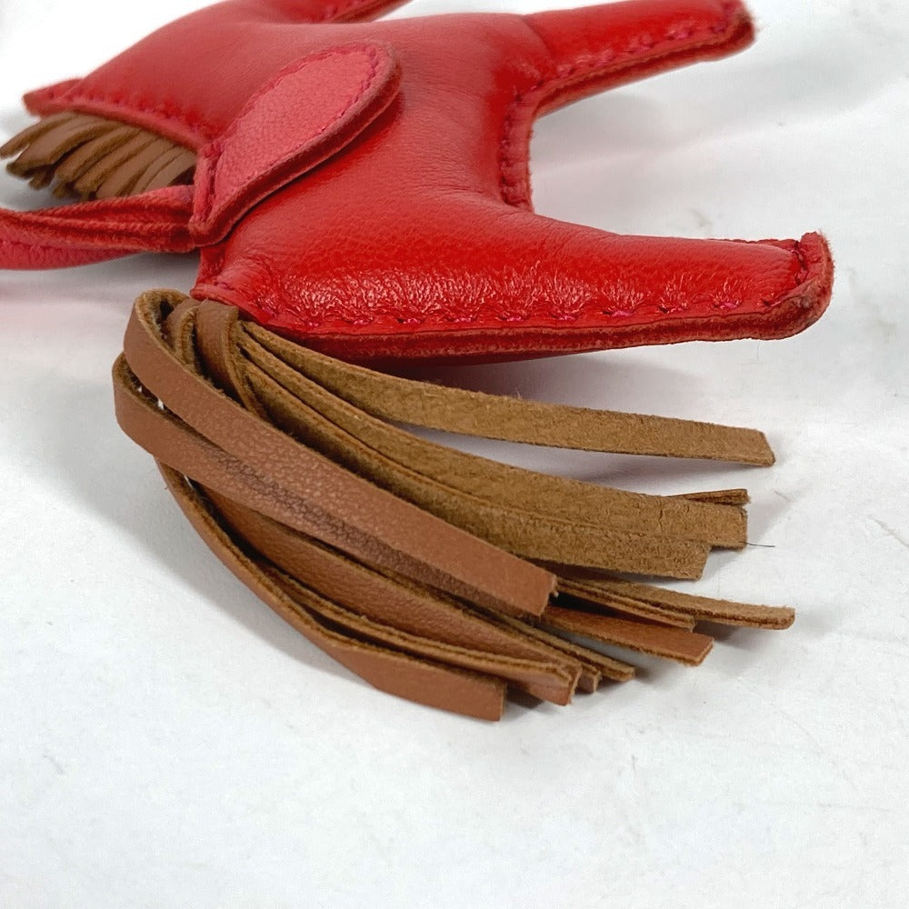 HERMES charm Anyo Miro Red Horse Rodeo PM Women Used
