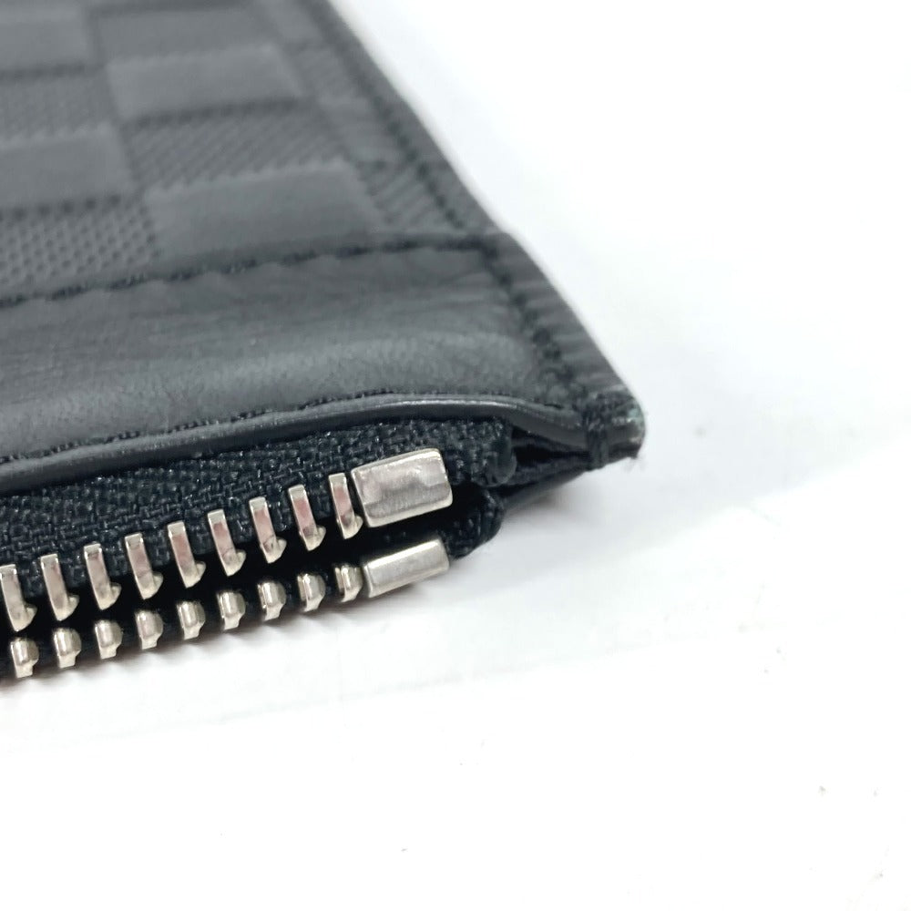 LOUIS VUITTON Clutch bag N60112 Damier Anfini Leather black Damier Anfini Pochette Discovery mens Used