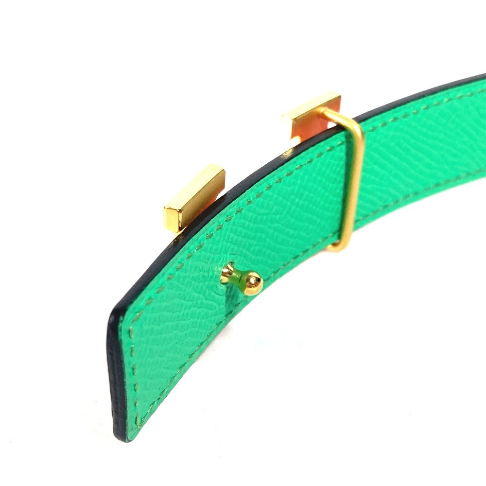 HERMES belt Epsom, Swift Pink x green Constance reversible H belt Women 75 Used