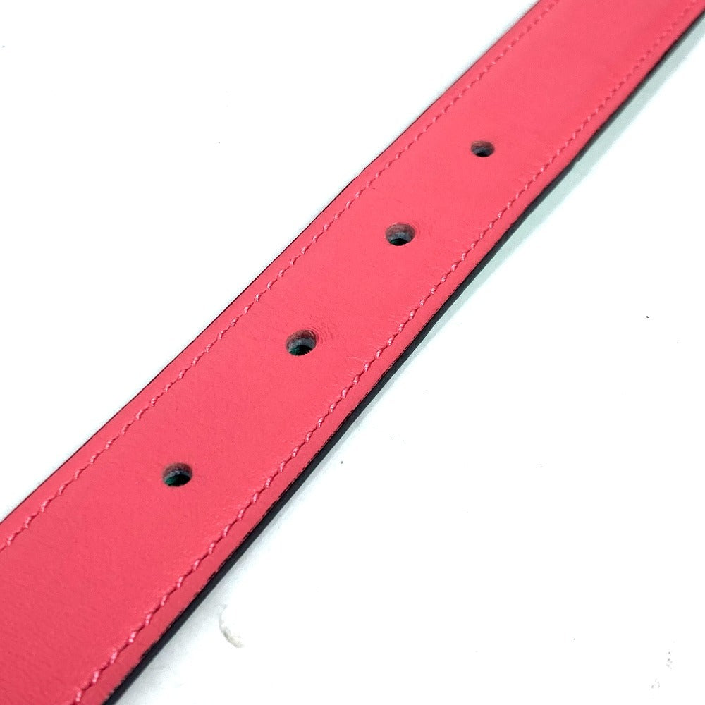HERMES belt Epsom, Swift Pink x green Constance reversible H belt Women 75 Used