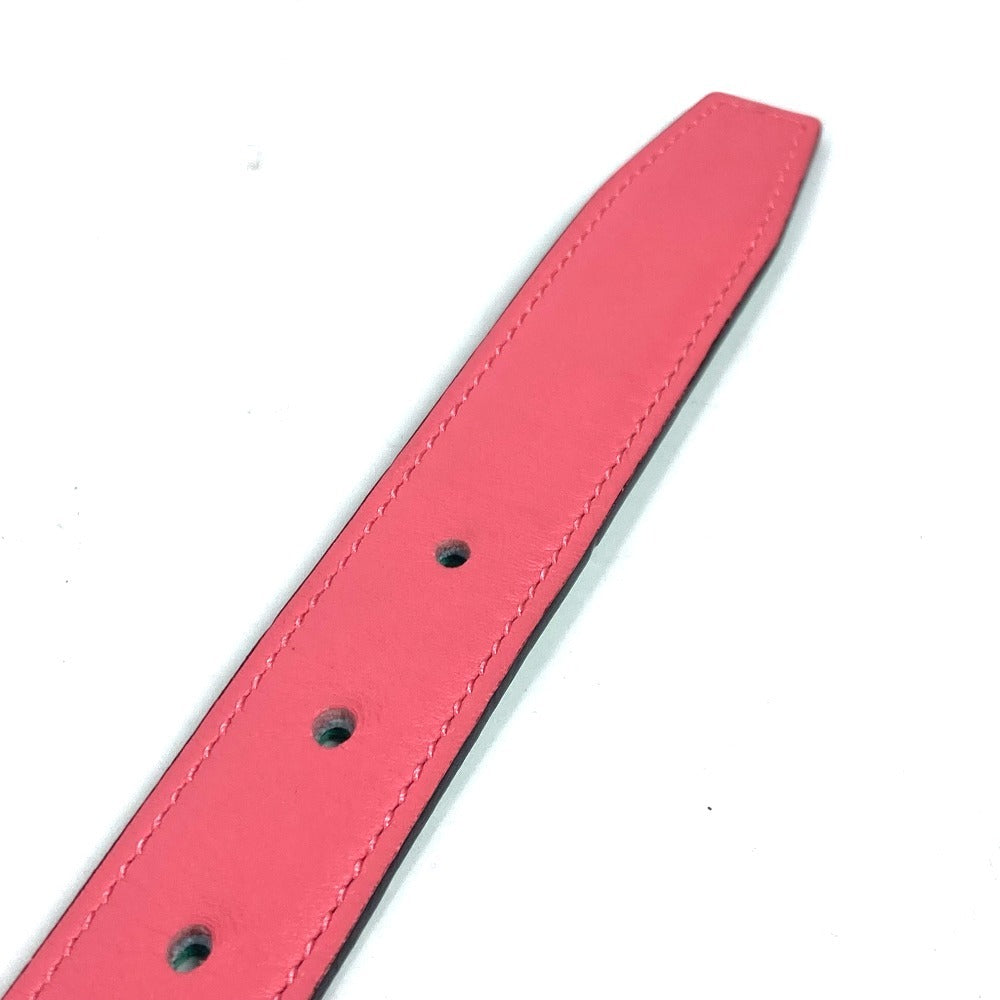 HERMES belt Epsom, Swift Pink x green Constance reversible H belt Women 75 Used