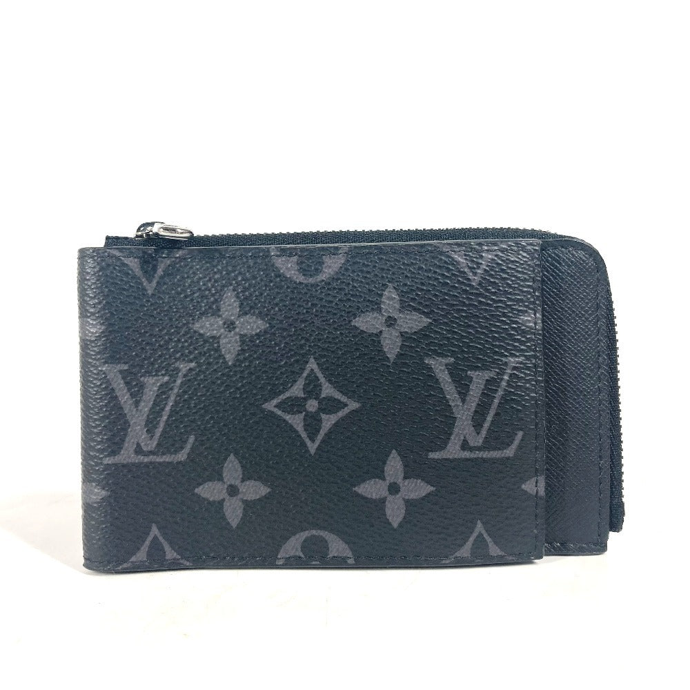 LOUIS VUITTON Folded wallet M81568 Monogram Eclipse Canvas black Monogram Eclipse hybrid wallet unisex(Unisex) Used