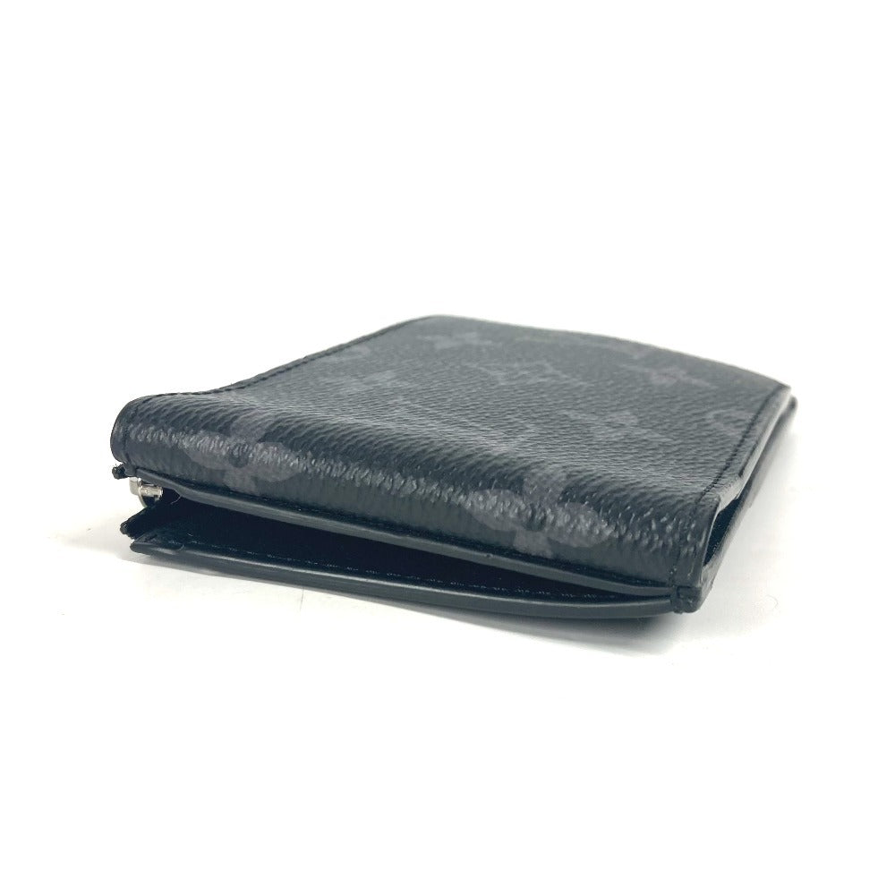 LOUIS VUITTON Folded wallet M81568 Monogram Eclipse Canvas black Monogram Eclipse hybrid wallet unisex(Unisex) Used