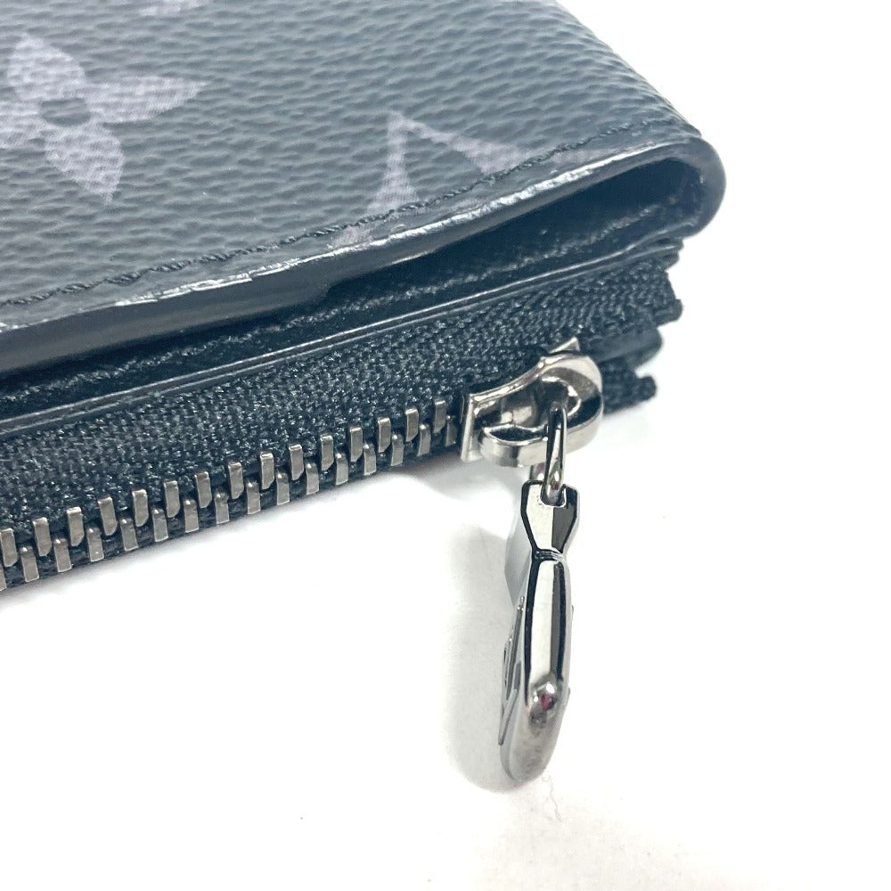 LOUIS VUITTON Folded wallet M81568 Monogram Eclipse Canvas black Monogram Eclipse hybrid wallet unisex(Unisex) Used