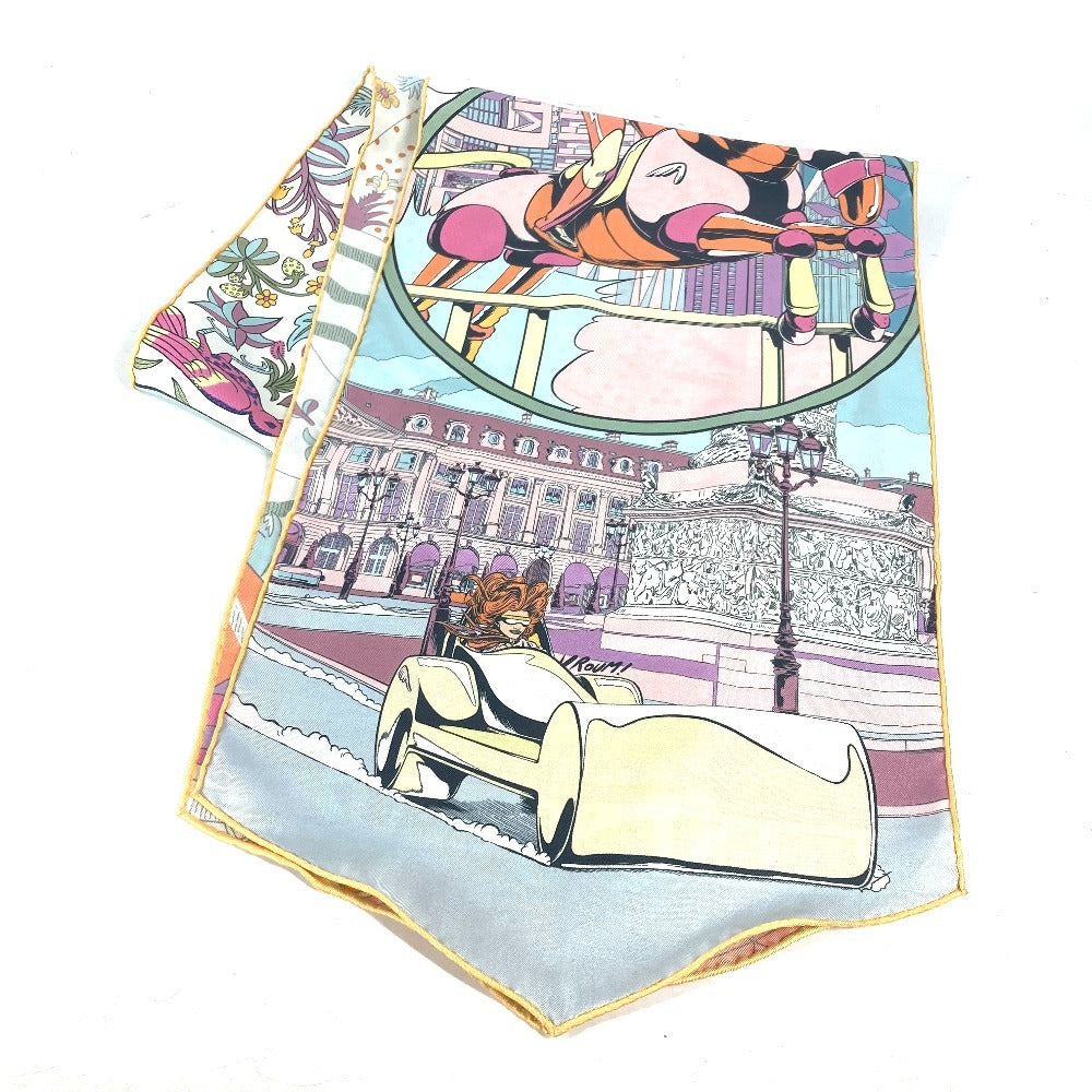 HERMES scarf silk multicolor LE PREMIER CHANT WOW Women Used