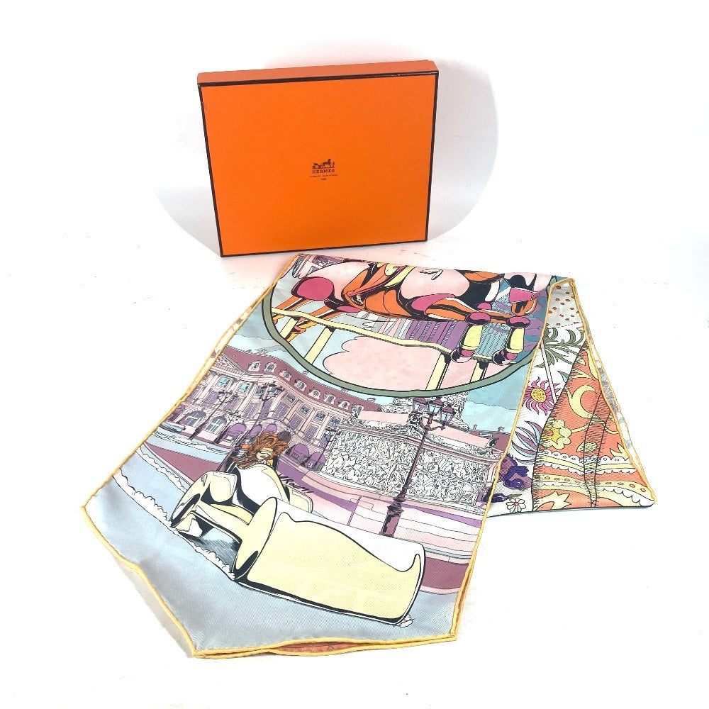 HERMES scarf silk multicolor LE PREMIER CHANT WOW Women Used