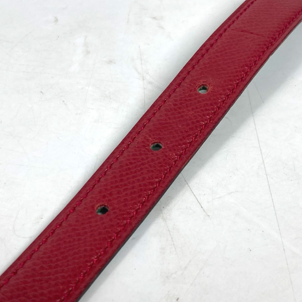 HERMES belt leather Red x green By color H belt Women 60 Used