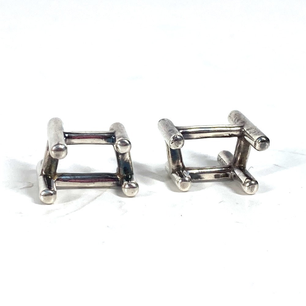HERMES cuffs AG925 Silver H logo unisex(Unisex) Used