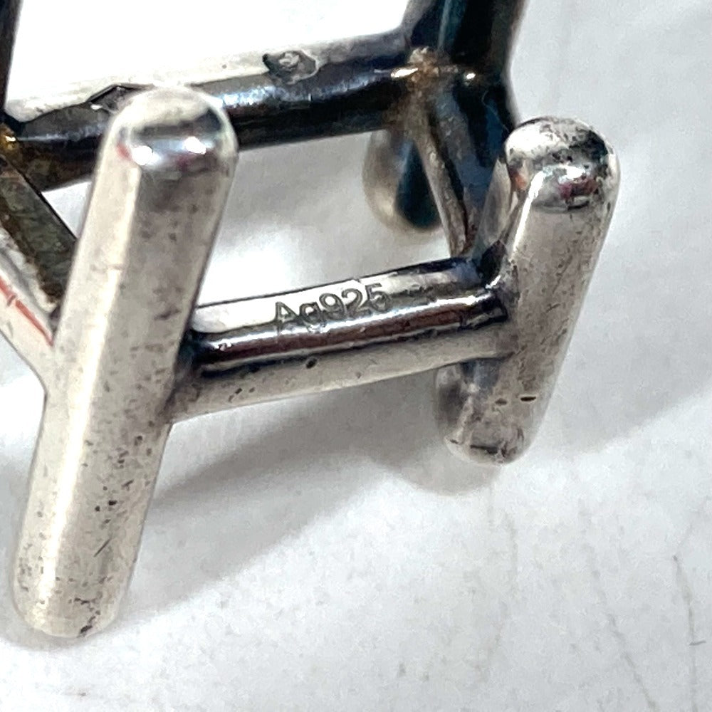 HERMES cuffs AG925 Silver H logo unisex(Unisex) Used