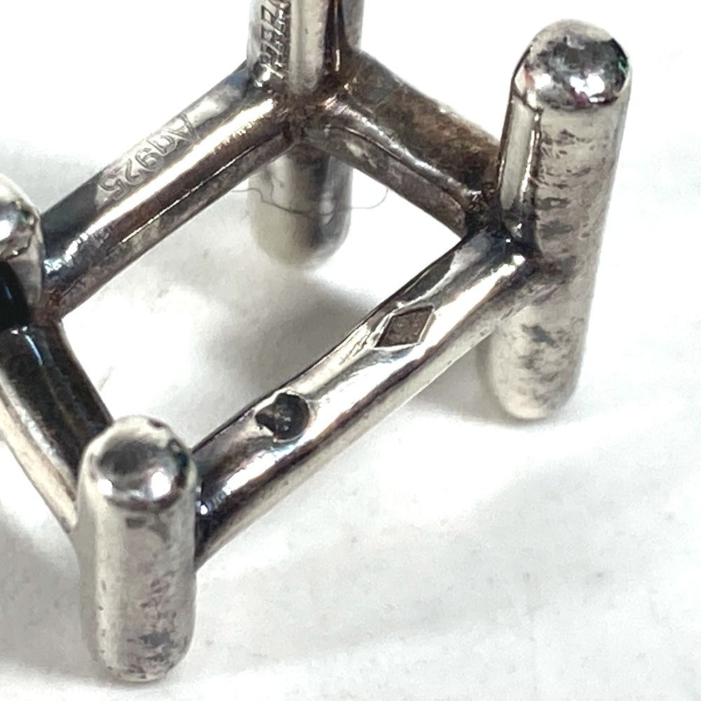 HERMES cuffs AG925 Silver H logo unisex(Unisex) Used