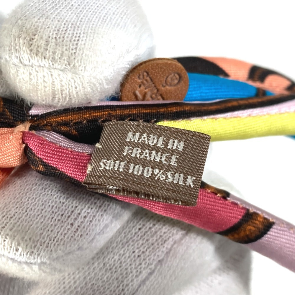 HERMES Necklace silk multicolor choker Petit h petit ash Women Used