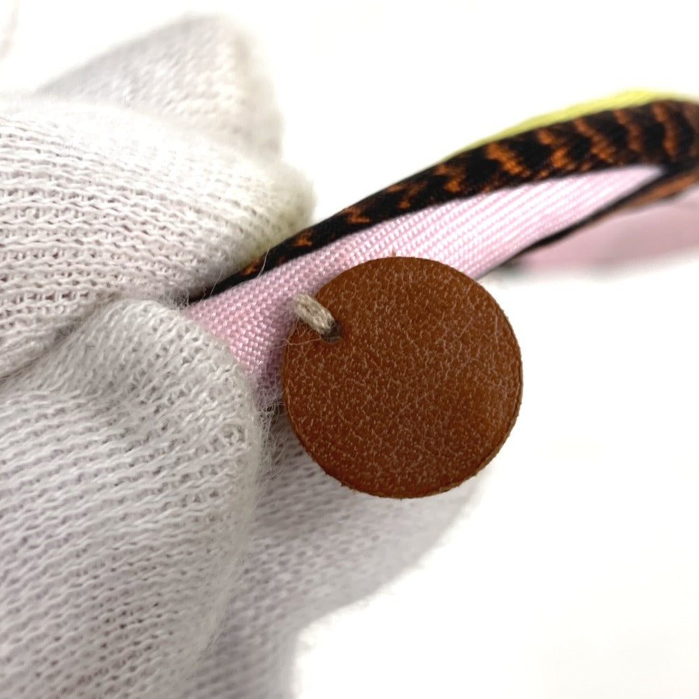 HERMES Necklace silk multicolor choker Petit h petit ash Women Used
