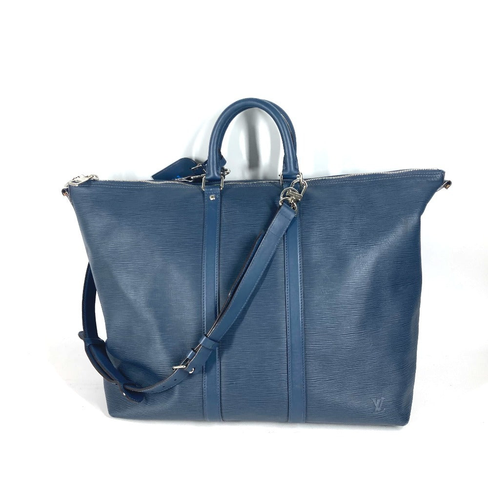 LOUIS VUITTON Boston Duffel bag M40895 Epi Leather blue Epi Hippopotamus unisex(Unisex) Used