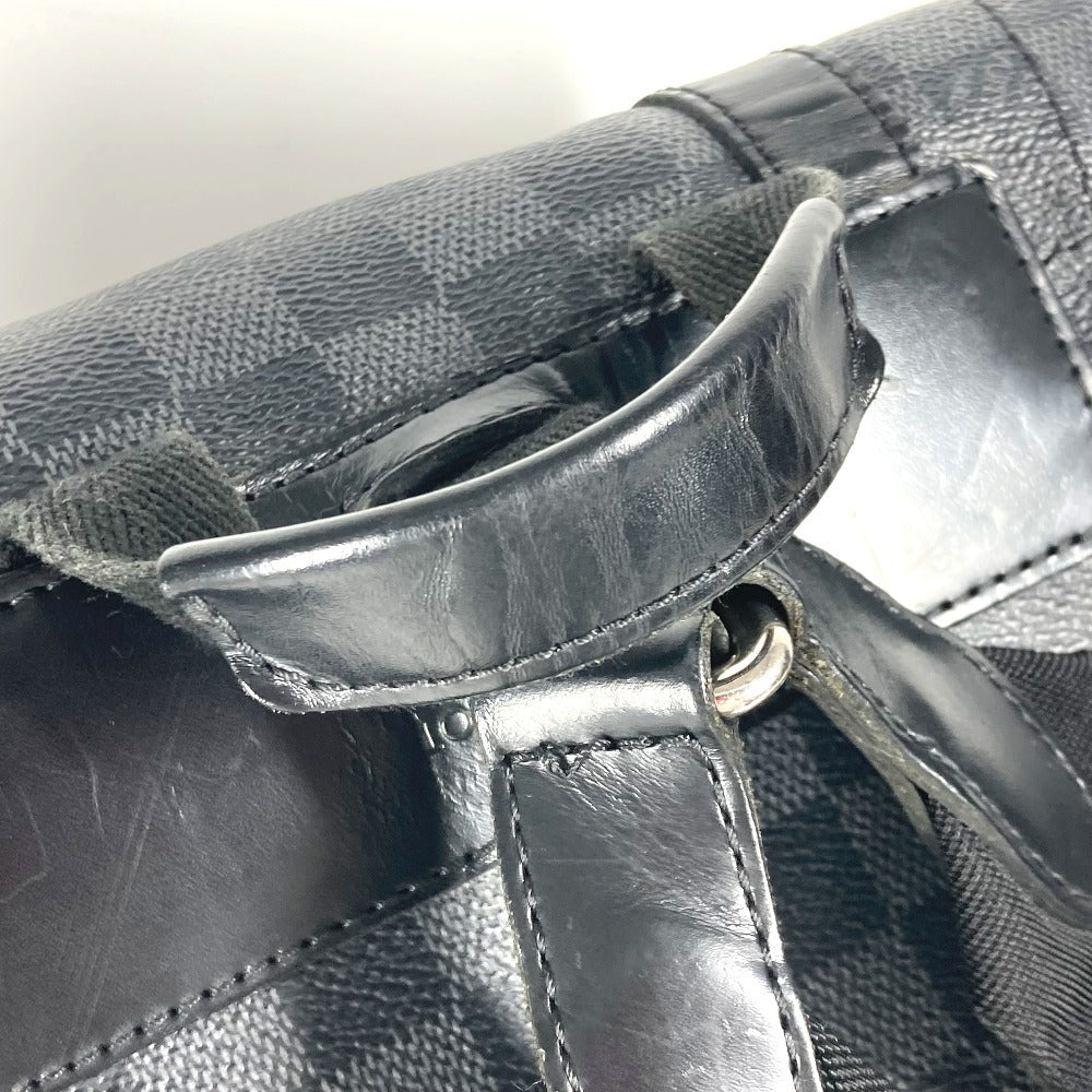 LOUIS VUITTON Backpack N41379 Damier Grafitto Canvas black Damier Grafitte Christopher MM mens Used