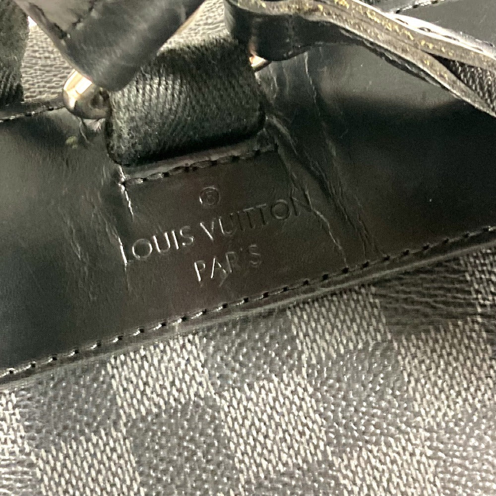 LOUIS VUITTON Backpack N41379 Damier Grafitto Canvas black Damier Grafitte Christopher MM mens Used