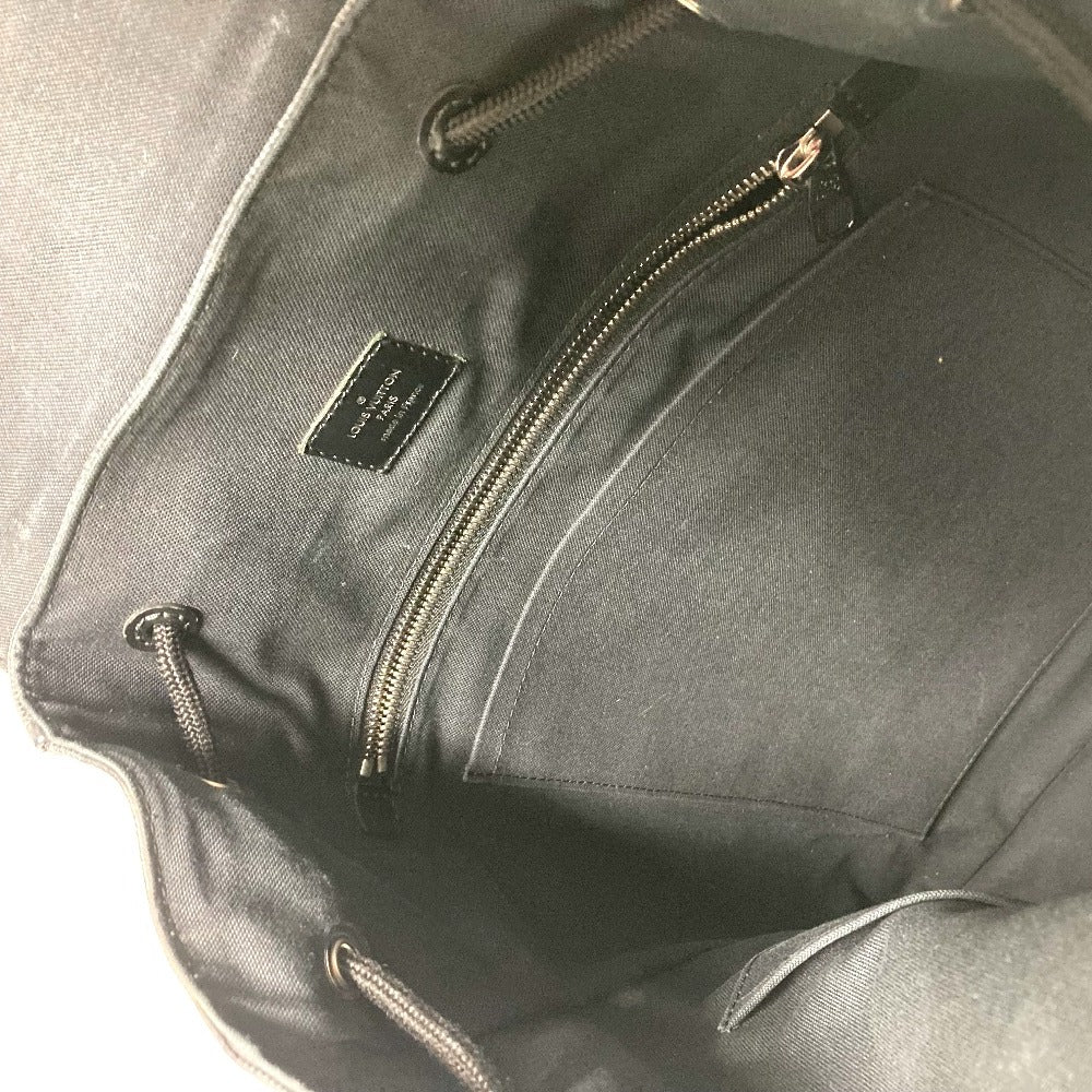 LOUIS VUITTON Backpack N41379 Damier Grafitto Canvas black Damier Grafitte Christopher MM mens Used