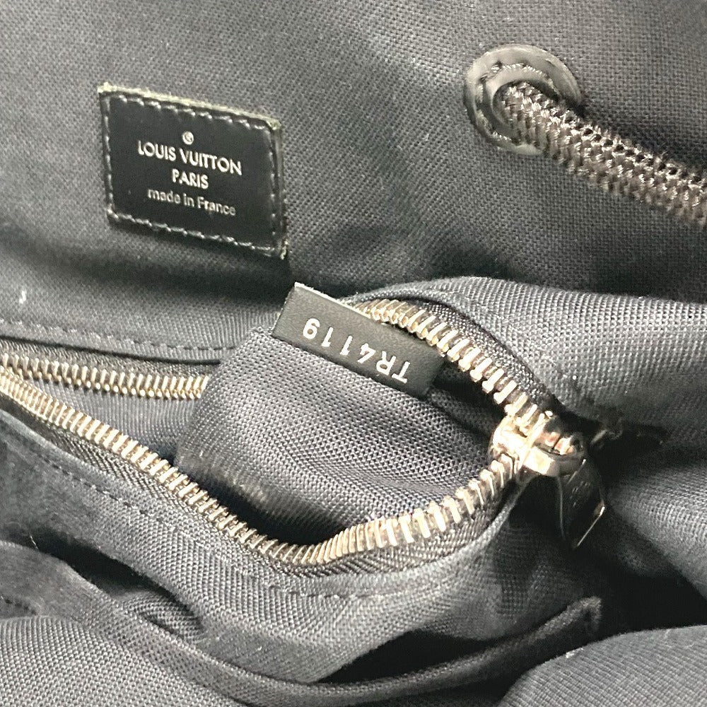 LOUIS VUITTON Backpack N41379 Damier Grafitto Canvas black Damier Grafitte Christopher MM mens Used
