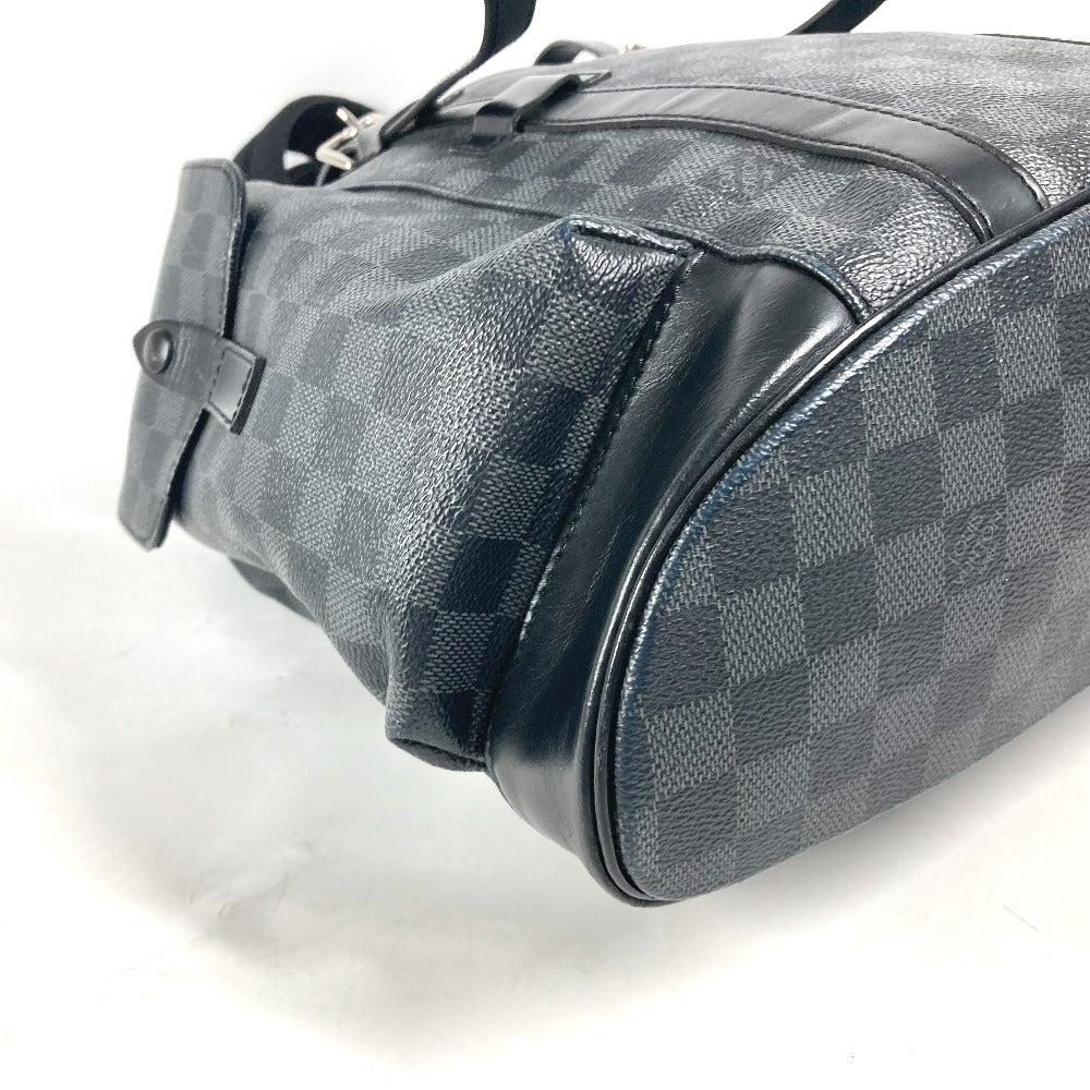 LOUIS VUITTON Backpack N41379 Damier Grafitto Canvas black Damier Grafitte Christopher MM mens Used