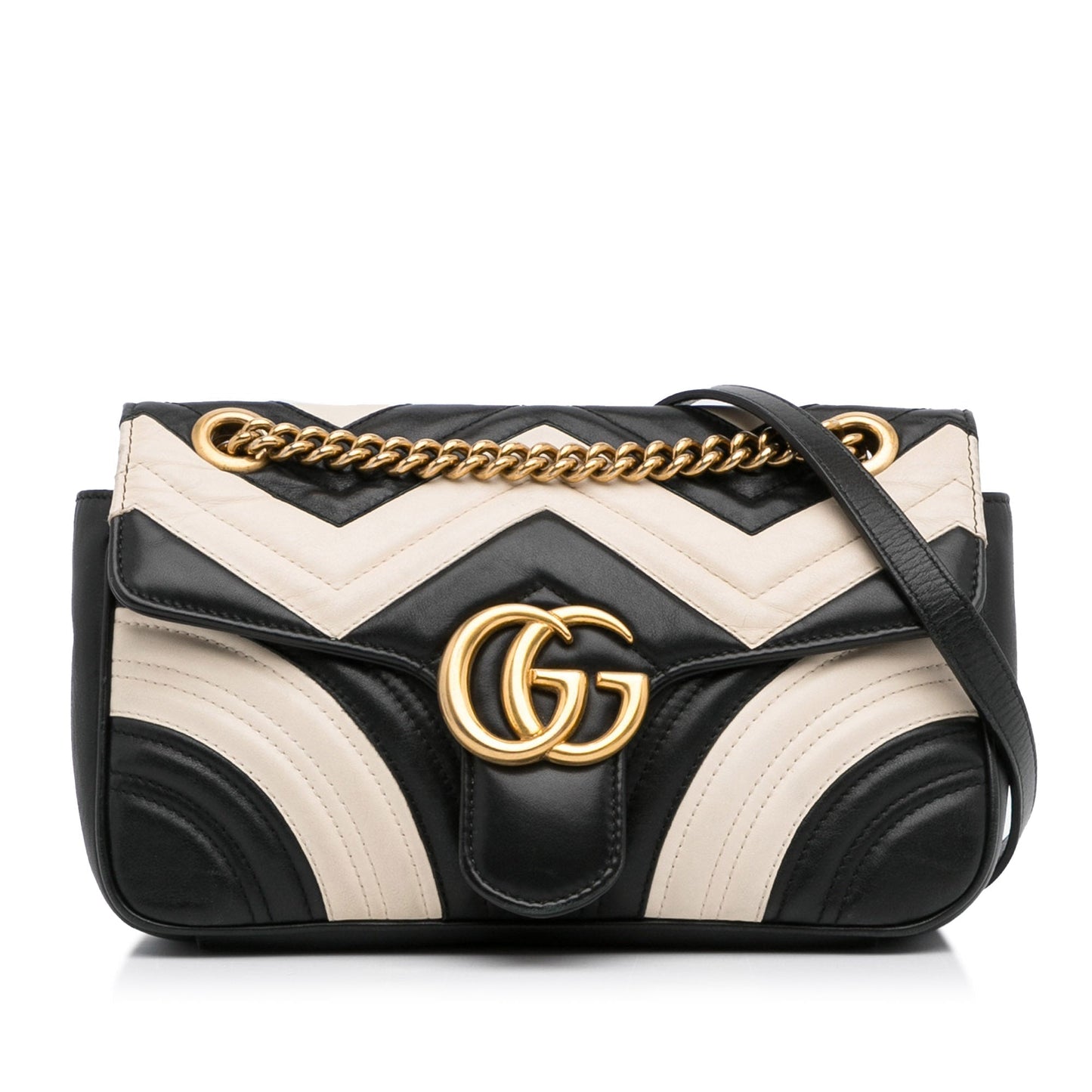 Gucci GG Marmont Bicolor Matelassé Leather