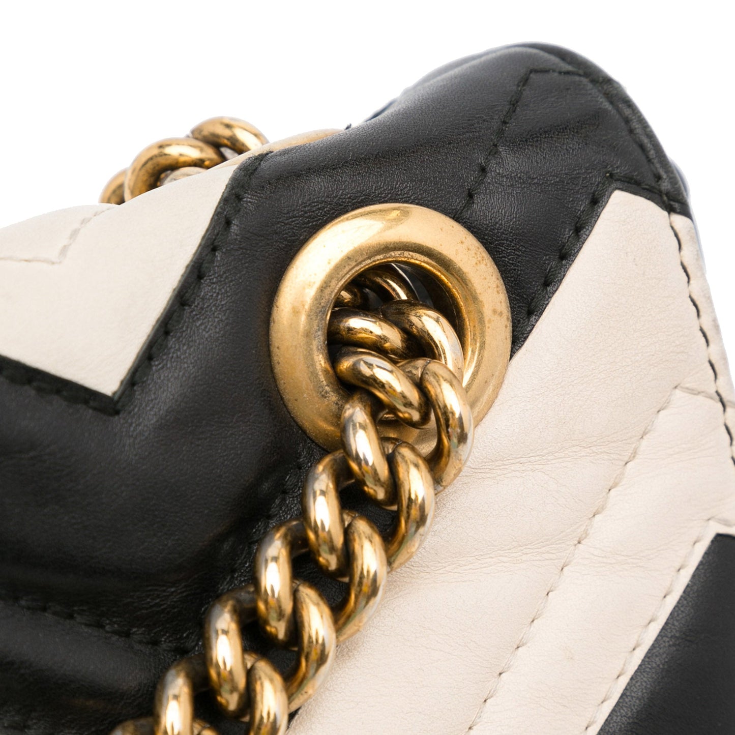 Gucci GG Marmont Bicolor Matelassé Leather