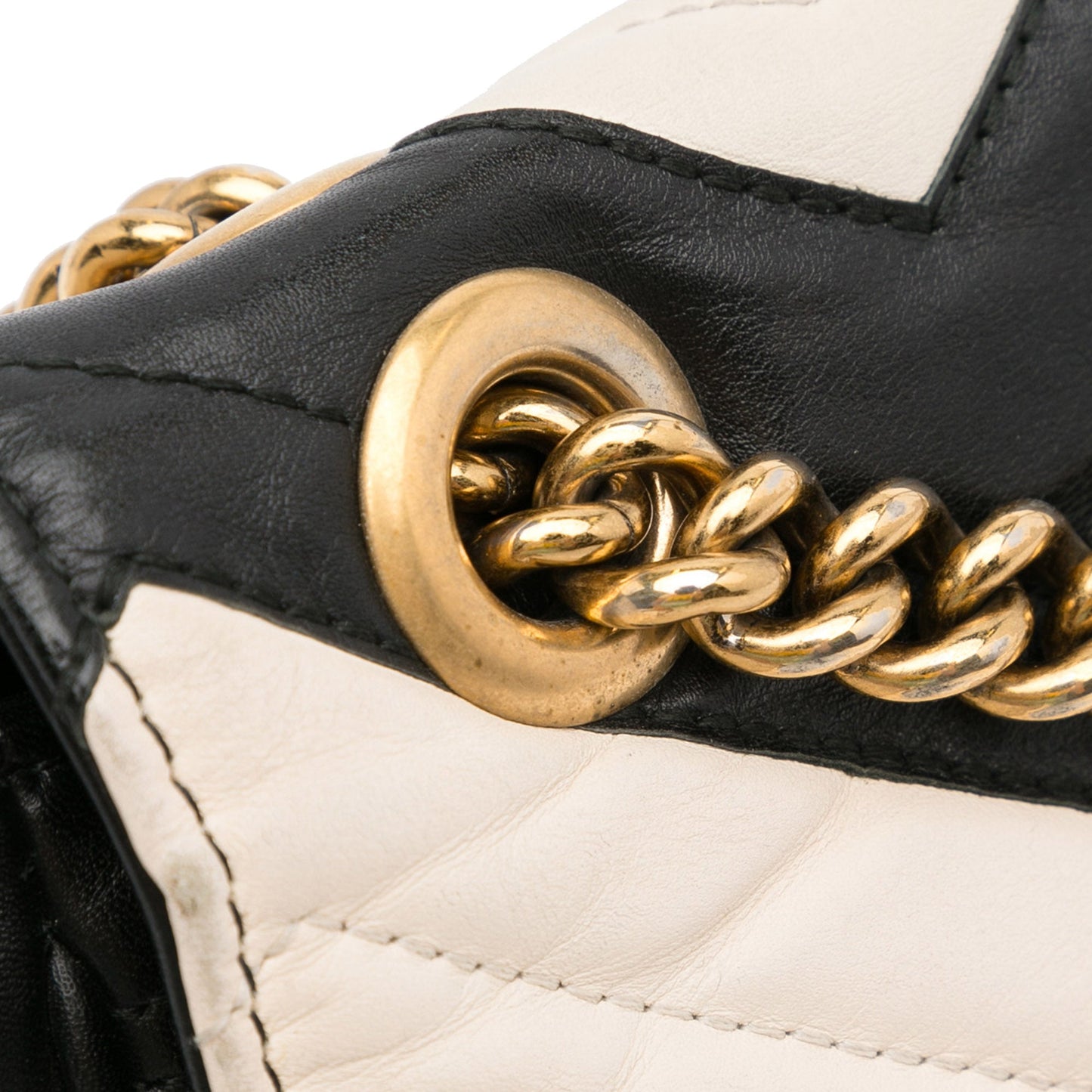 Gucci GG Marmont Bicolor Matelassé Leather