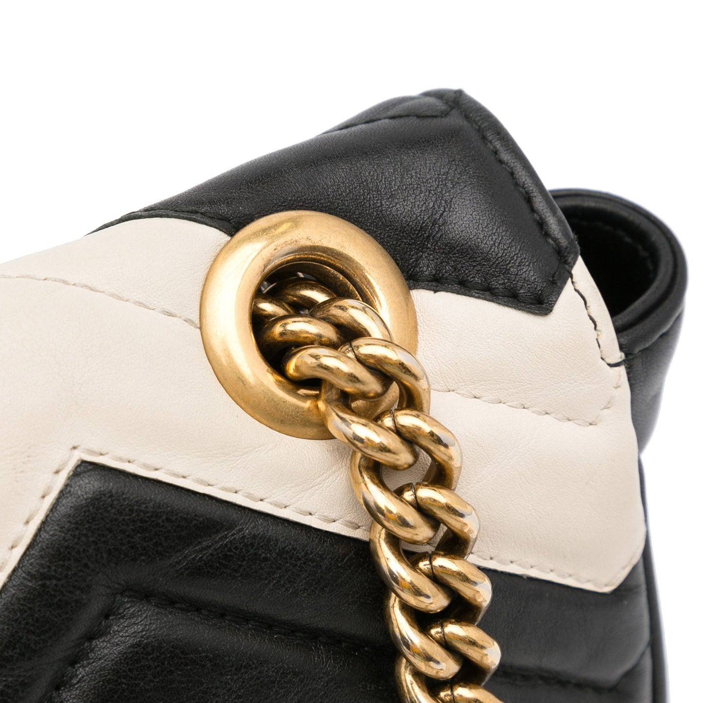 Gucci GG Marmont Bicolor Matelassé Leather