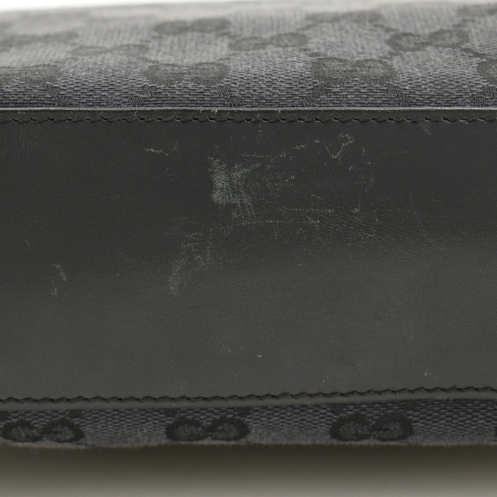 GUCCI Shoulder Bag 001.4231 GG canvas black one belt