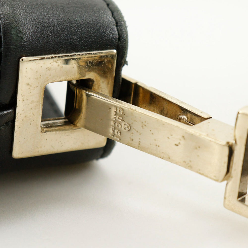 GUCCI Shoulder Bag 001.4231 GG canvas black one belt