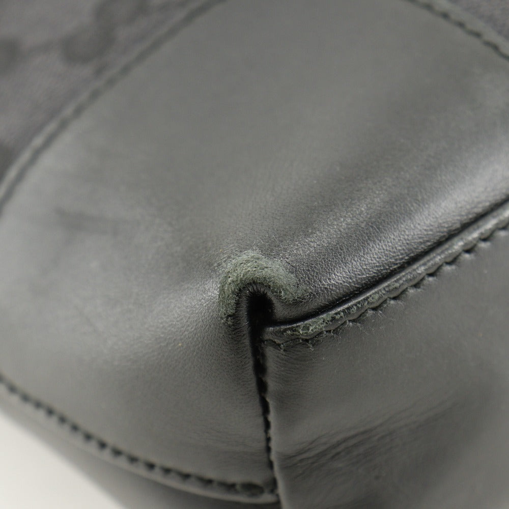GUCCI Shoulder Bag 001.4231 GG canvas black one belt
