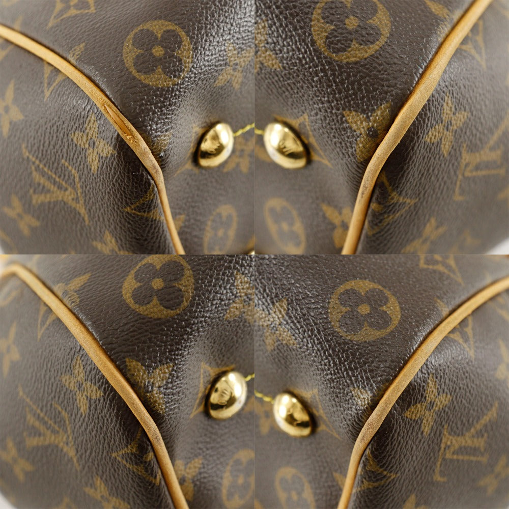 LOUIS VUITTON Handbag M40143 Monogram canvas Brown Tivoli PM Women Used