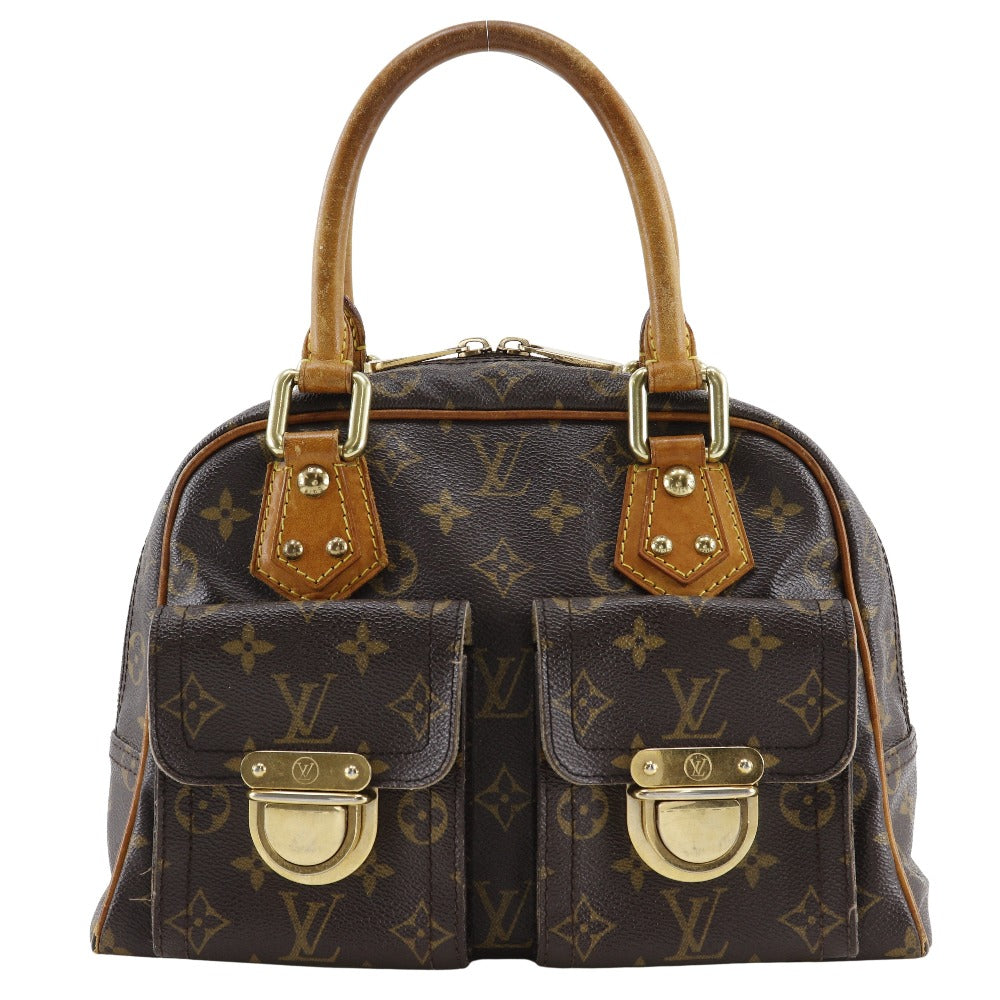LOUIS VUITTON Handbag M40026 Monogram canvas Brown Manhattan PM